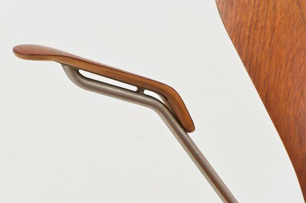 photo for sale Model 3207 Chairs In Teak By Arne Jacobsen For Fritz Hansen, Denmark, 1955, Set Of 4