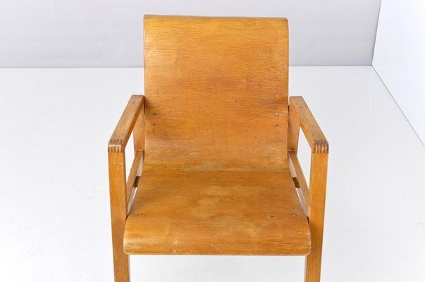 Finnish 51/403 Armchair By Alvar Aalto For Artek, 1932 photo vintage