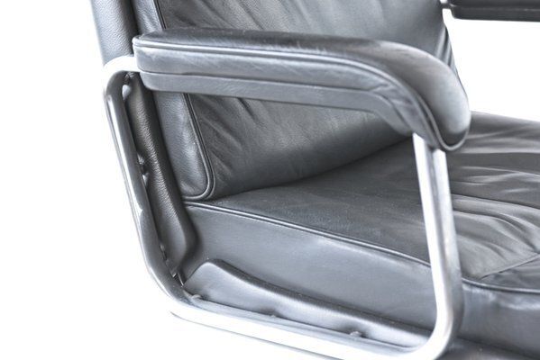 Furniture German Conference Chair With Tilting Mechanism From Drabert, 1970s photo