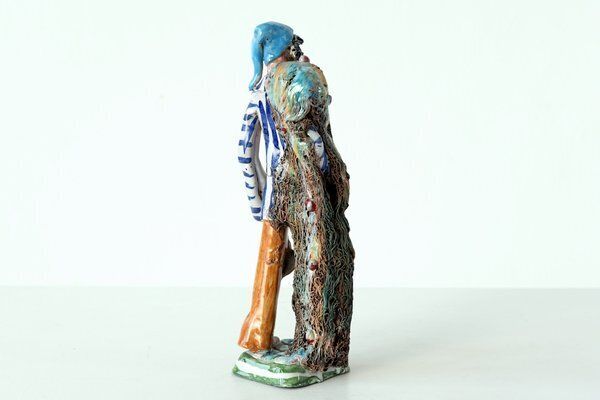 Sicilian Ceramic Fisherman Figure, 1955 photo Home Decor