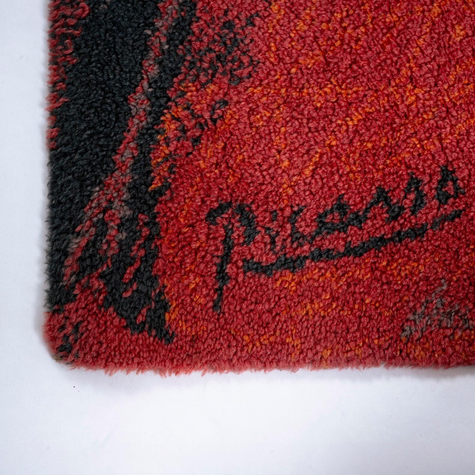 Woolen Pablo Picasso Rug “Run Of The Bulls” By Ege Axminster Carpets, Denmark photo 3471.0