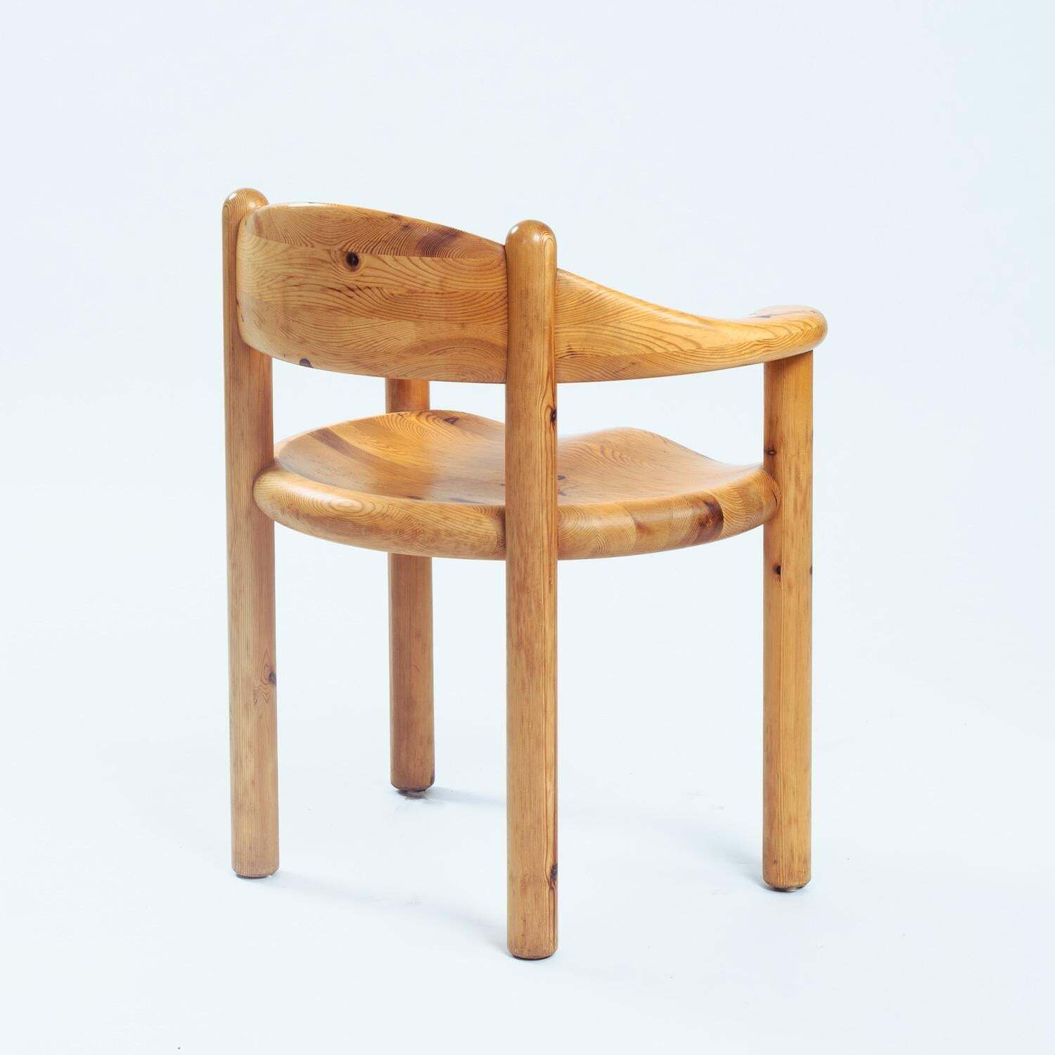Rainer Daumiller Pine Carver Dining Chairs For Hirtshals Sawmill, Denmark, Set Of 4 photo furniture