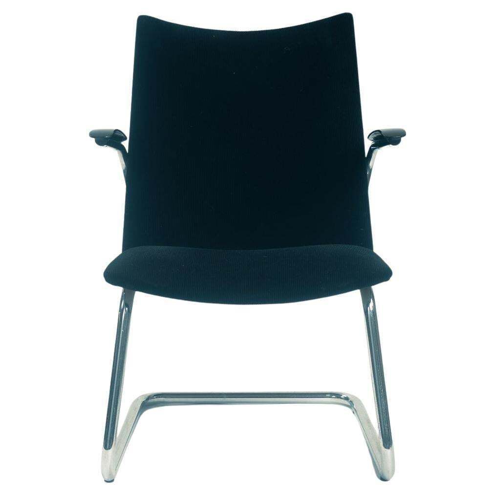 De Wit 4014 Tubular Steel Dutch Lounge Chair, The Netherlands 1950s