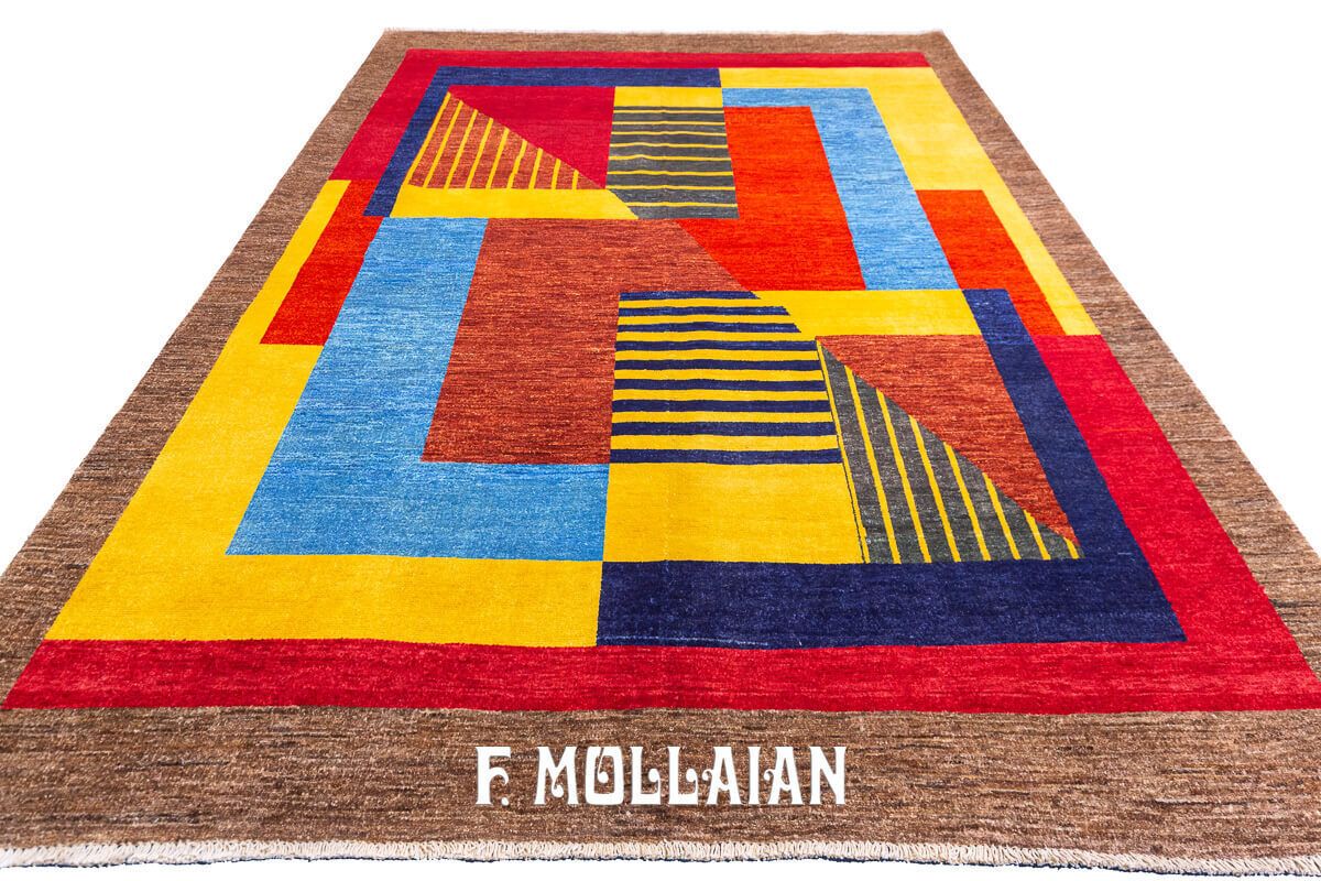 Modern Rug Harlequin Design Yadan photo Textiles