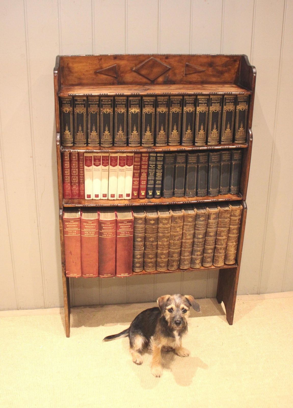 Rustic Deal Wood Open Bookcase photo 195.0