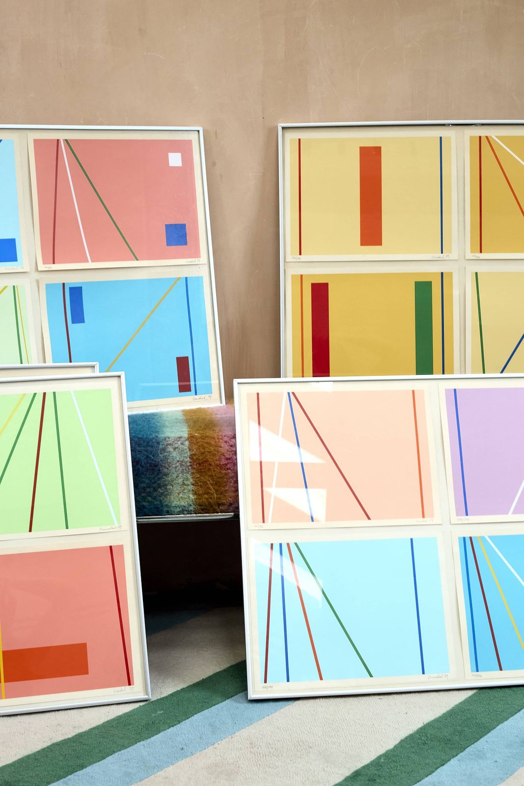 Göran Gimdal C.1979 'Abstract Lithographs. Perfect Gallery Piece. photo Art