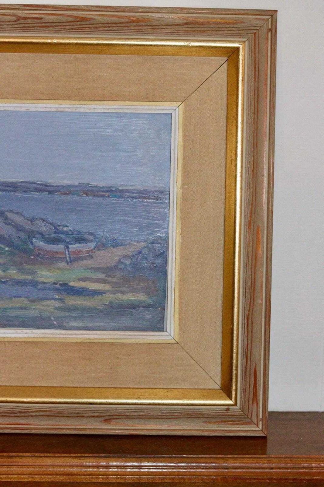 Mid 20th Century Original Swedish Oil On Panel – Landscape – Helge Andersson – Vintage & Framed, 48 X 39 Cm / 18.9 X 15.4 In photo 175.0