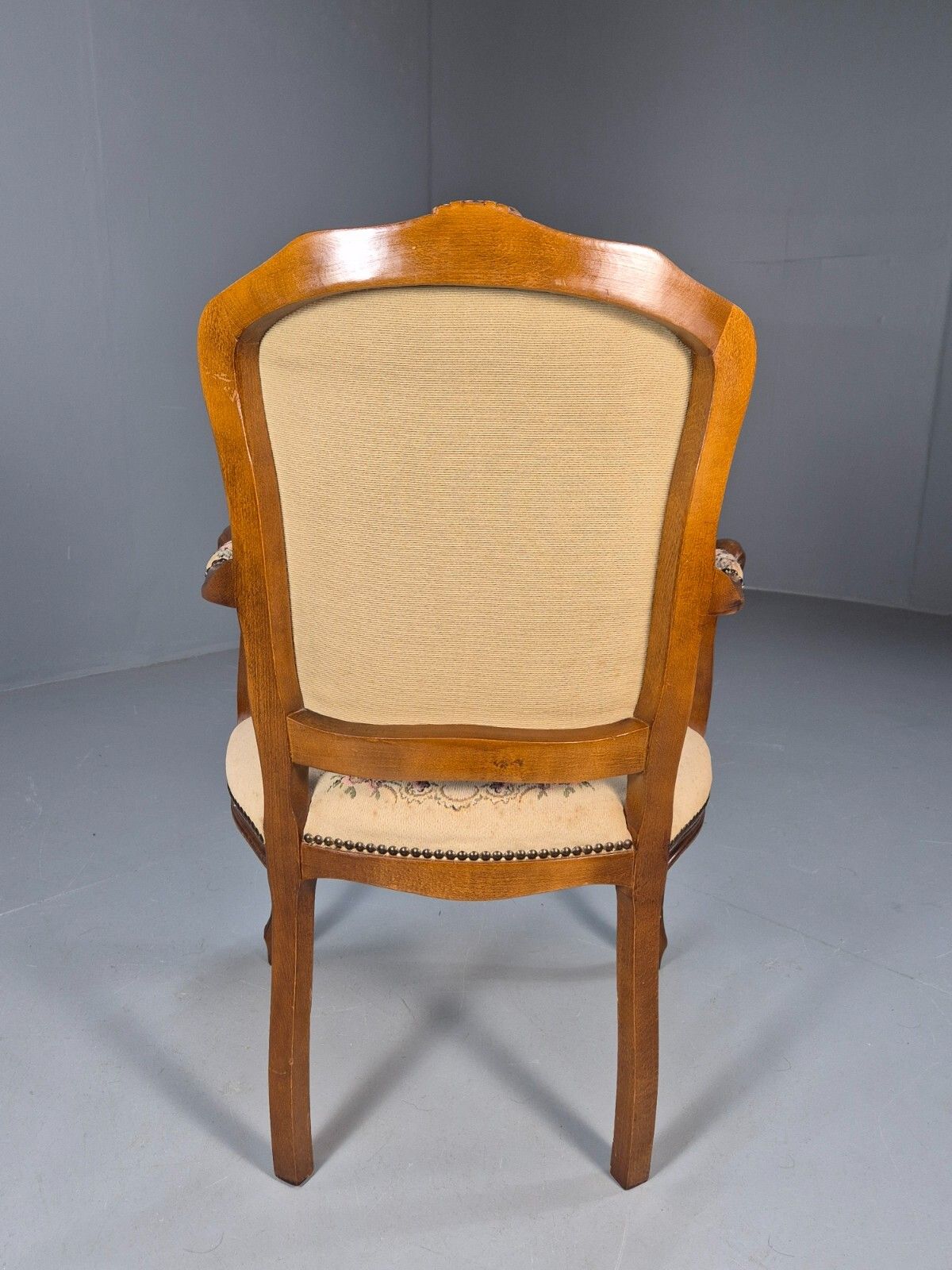 175.0 Vintage Rococo Armchair French Style Danish Made Floral 1960s Retro Eb9638 Vcar photo