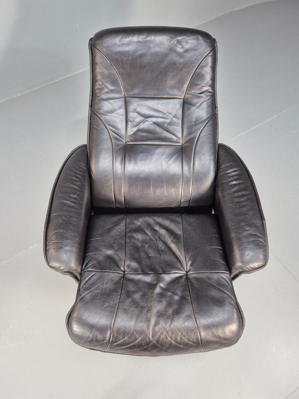 300.0 Vintage Danish Swivel And Recline Lounge Chair Bentwood Base 1980s Eb9237 Mswi photo