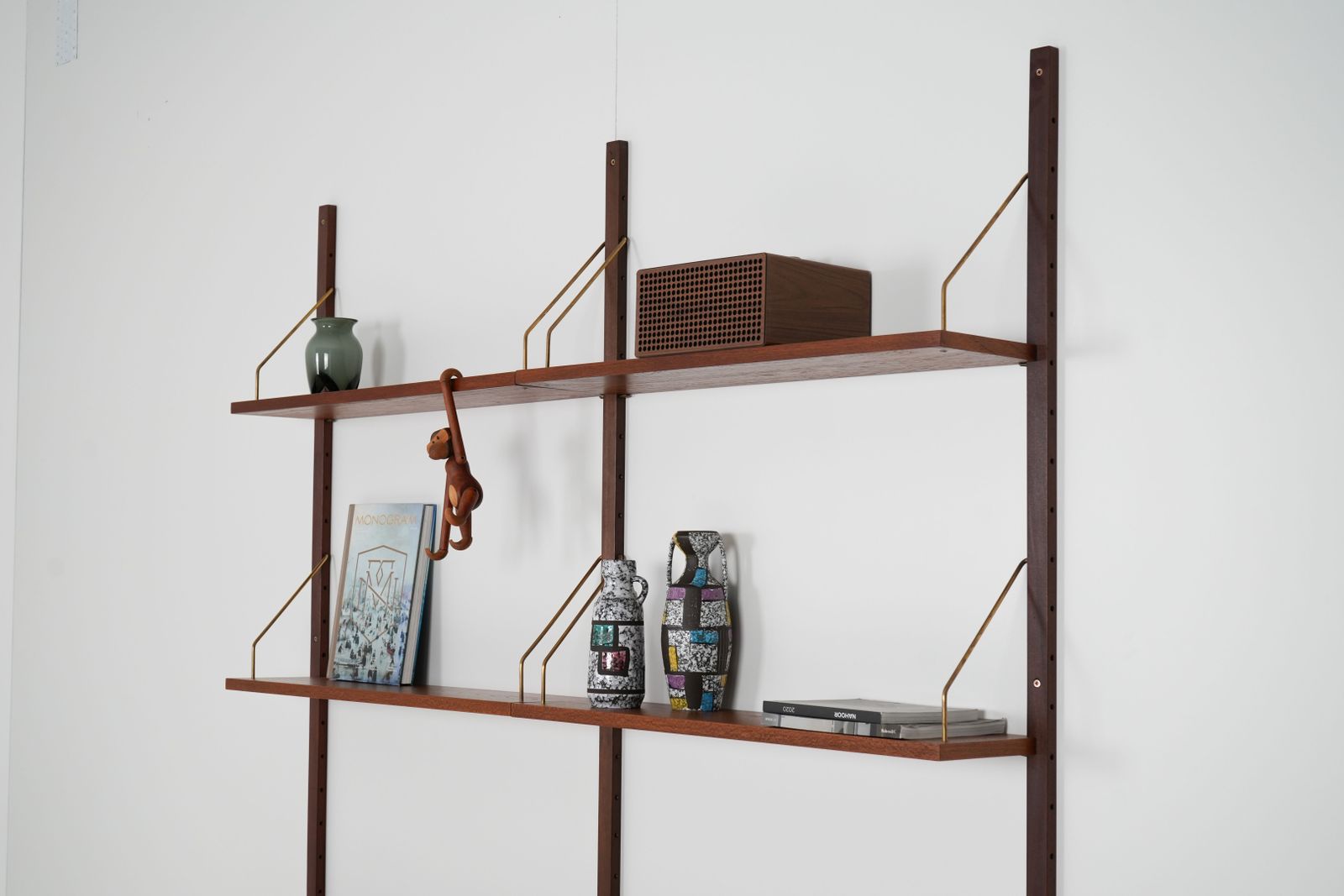 Teak System Bookcase Ps System, Danish Design, 1960s, Designer: Preben Sorensen, Production: Randers Møbelfabrik photo vinterior