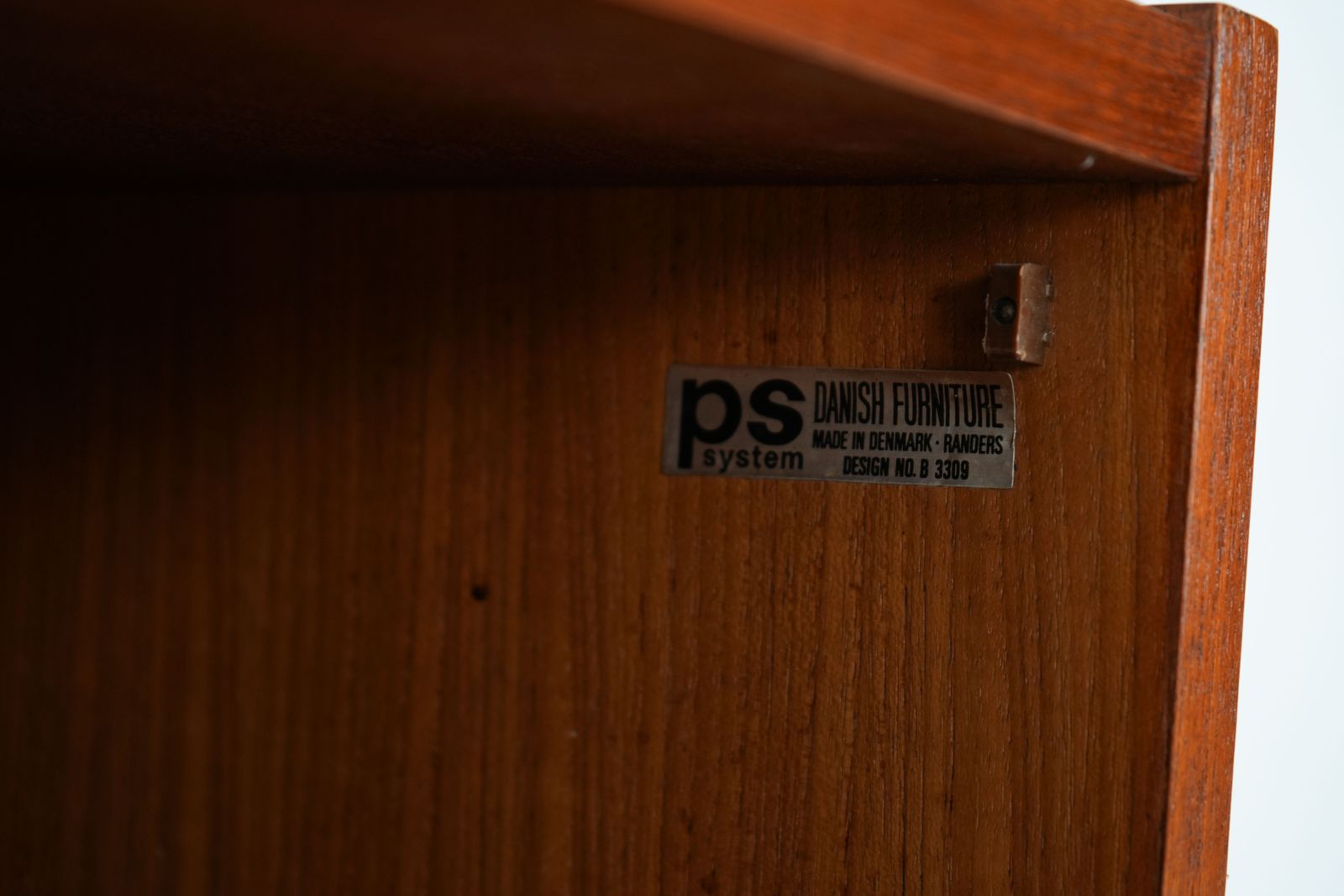 photo vintage Teak System Bookcase Ps System, Danish Design, 1960s, Designer: Preben Sorensen, Production: Randers Møbelfabrik