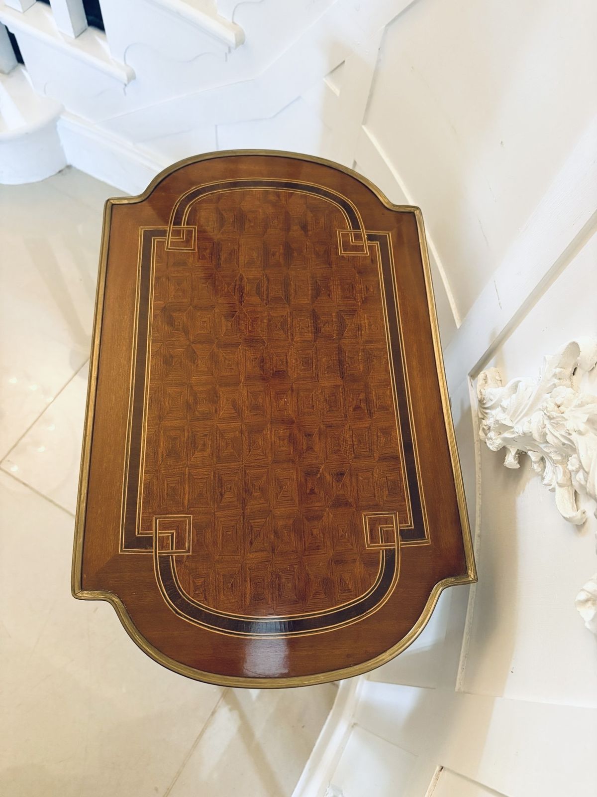 Outstanding Quality Antique Early 20th Century Mahogany And Ormolu Mounted Side Table photo furniture