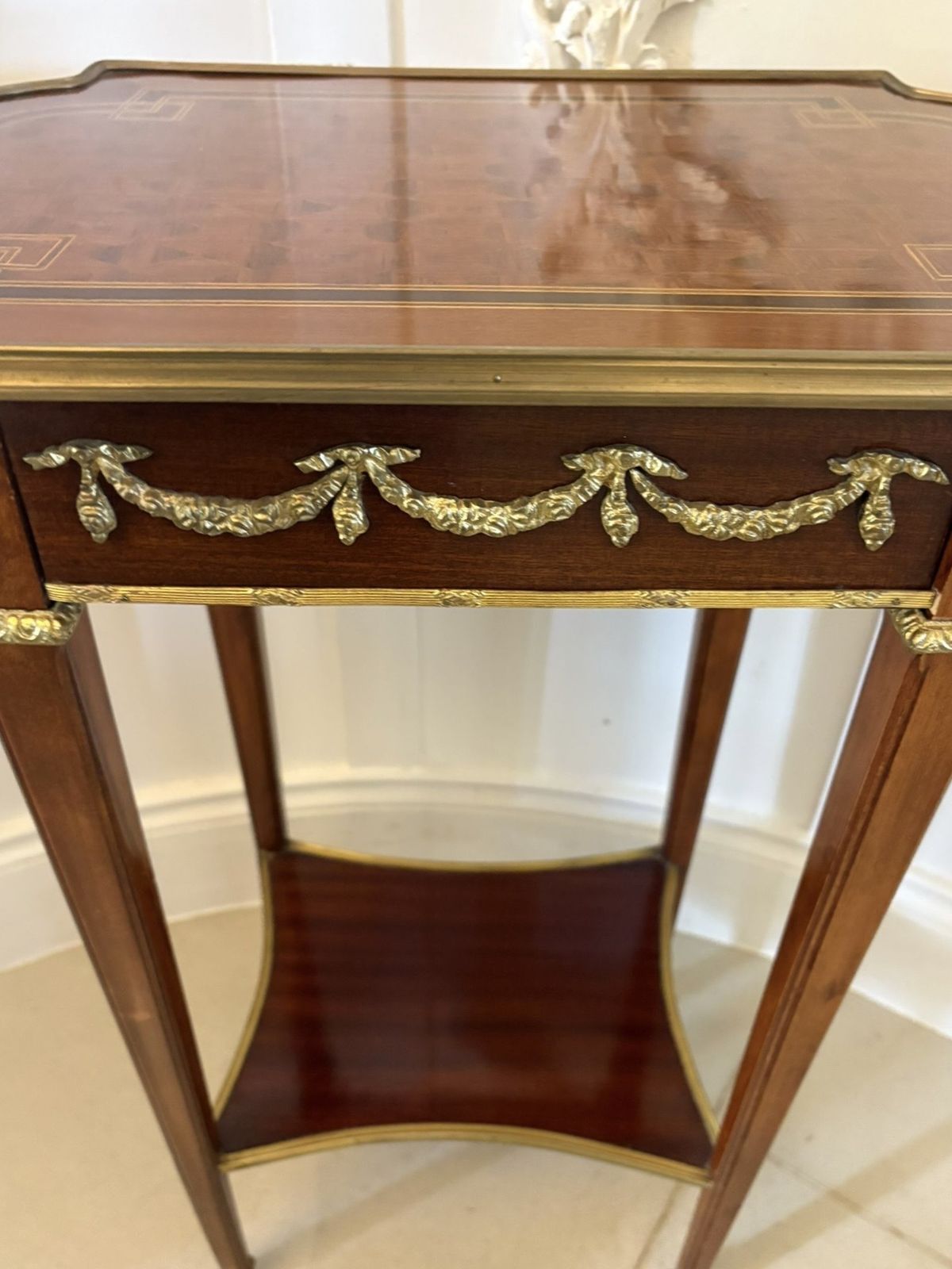 Outstanding Quality Antique Early 20th Century Mahogany And Ormolu Mounted Side Table photo for sale