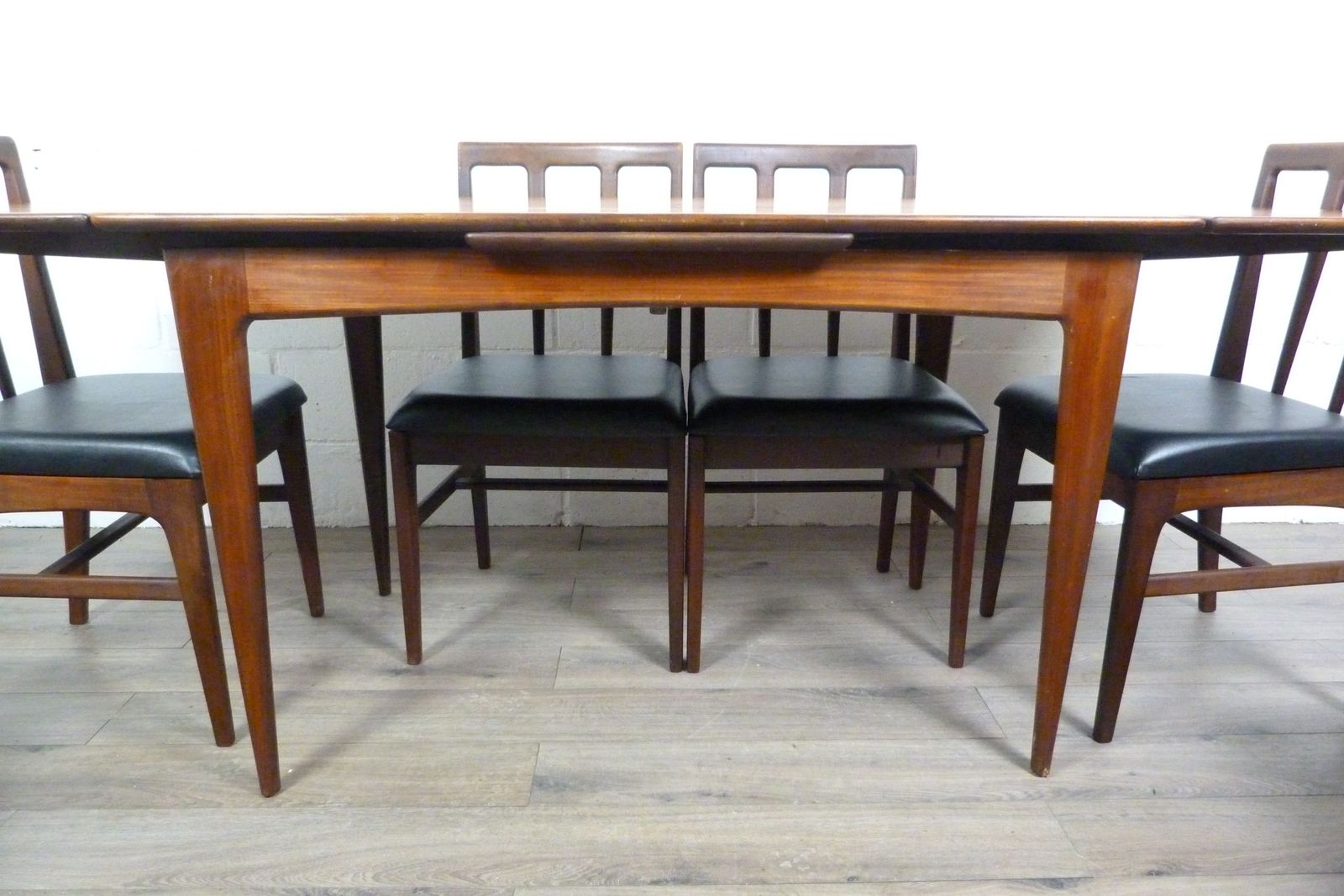 Younger Teak Extending Dining Table & Six Chairs photo for sale