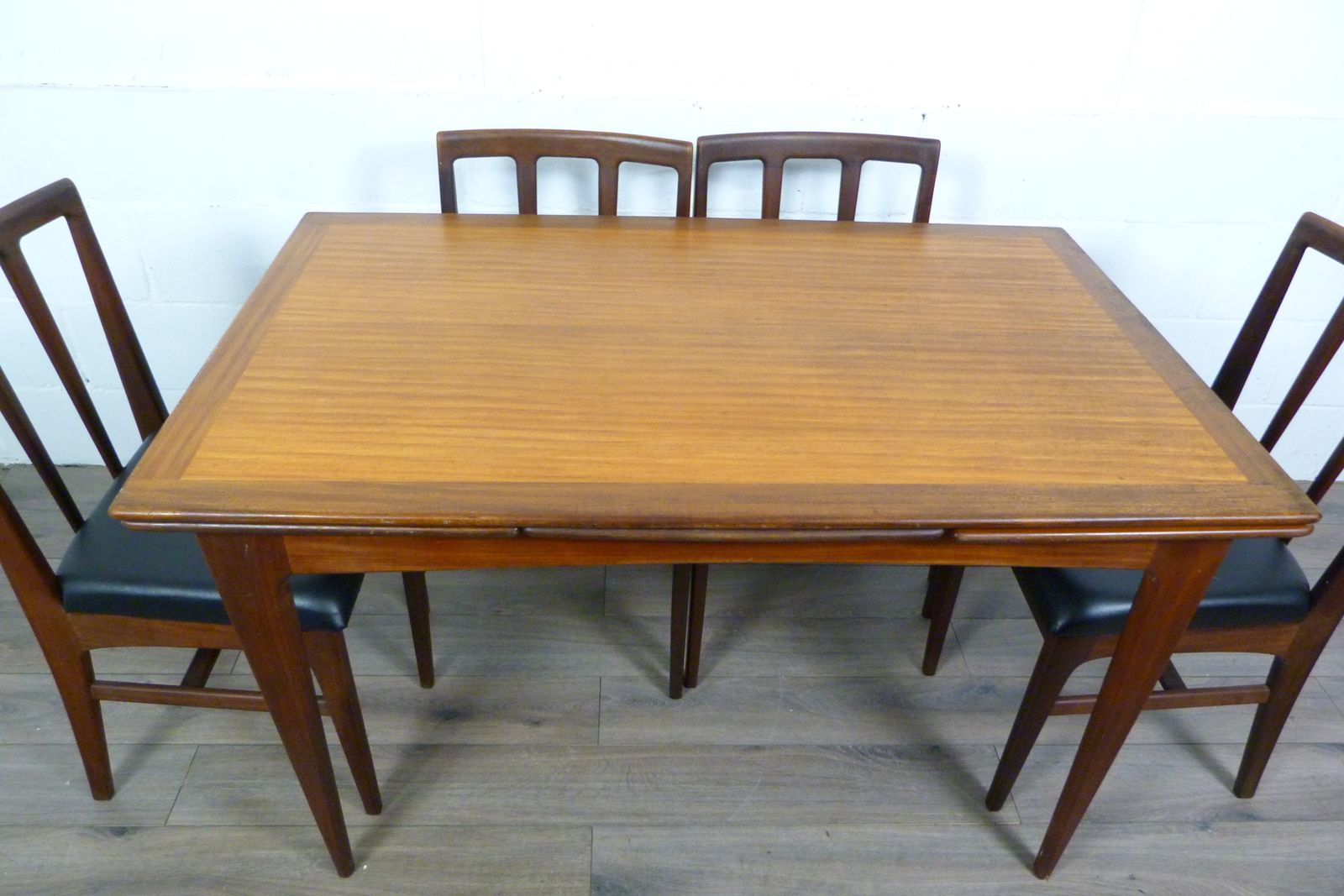 Furniture Younger Teak Extending Dining Table & Six Chairs photo