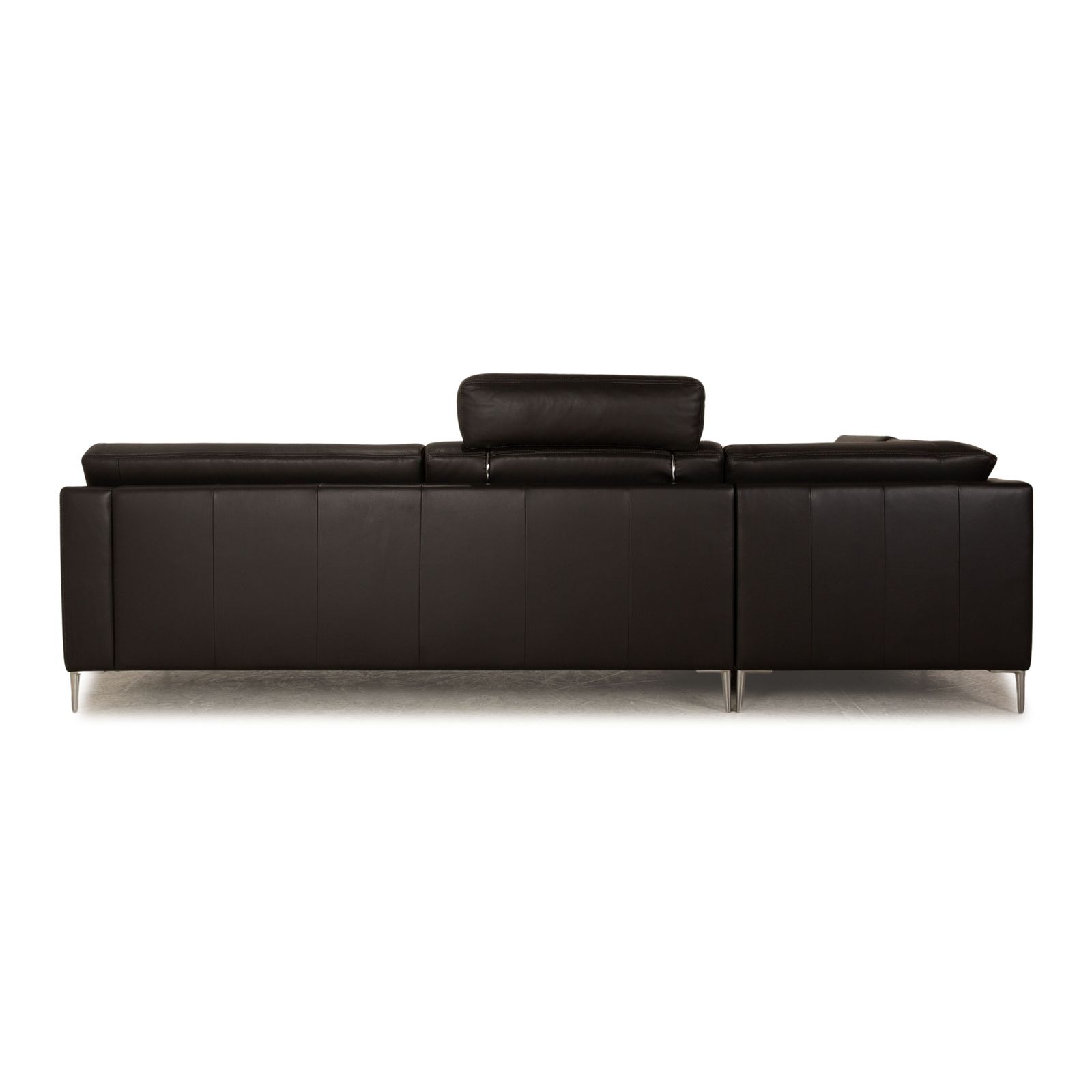 Canapé d'angle Erpo CL 650 en cuir anthracite photo buy