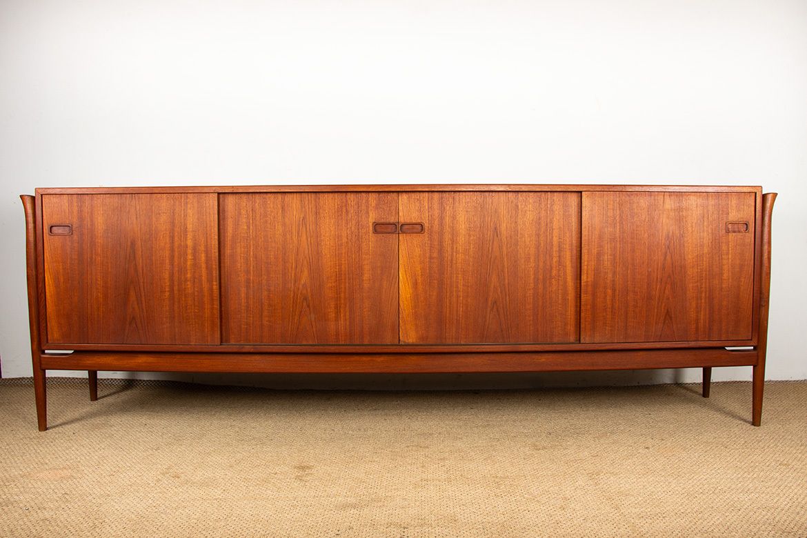 Grande enfilade danoise en teck 255 cm, 1960. photo furniture