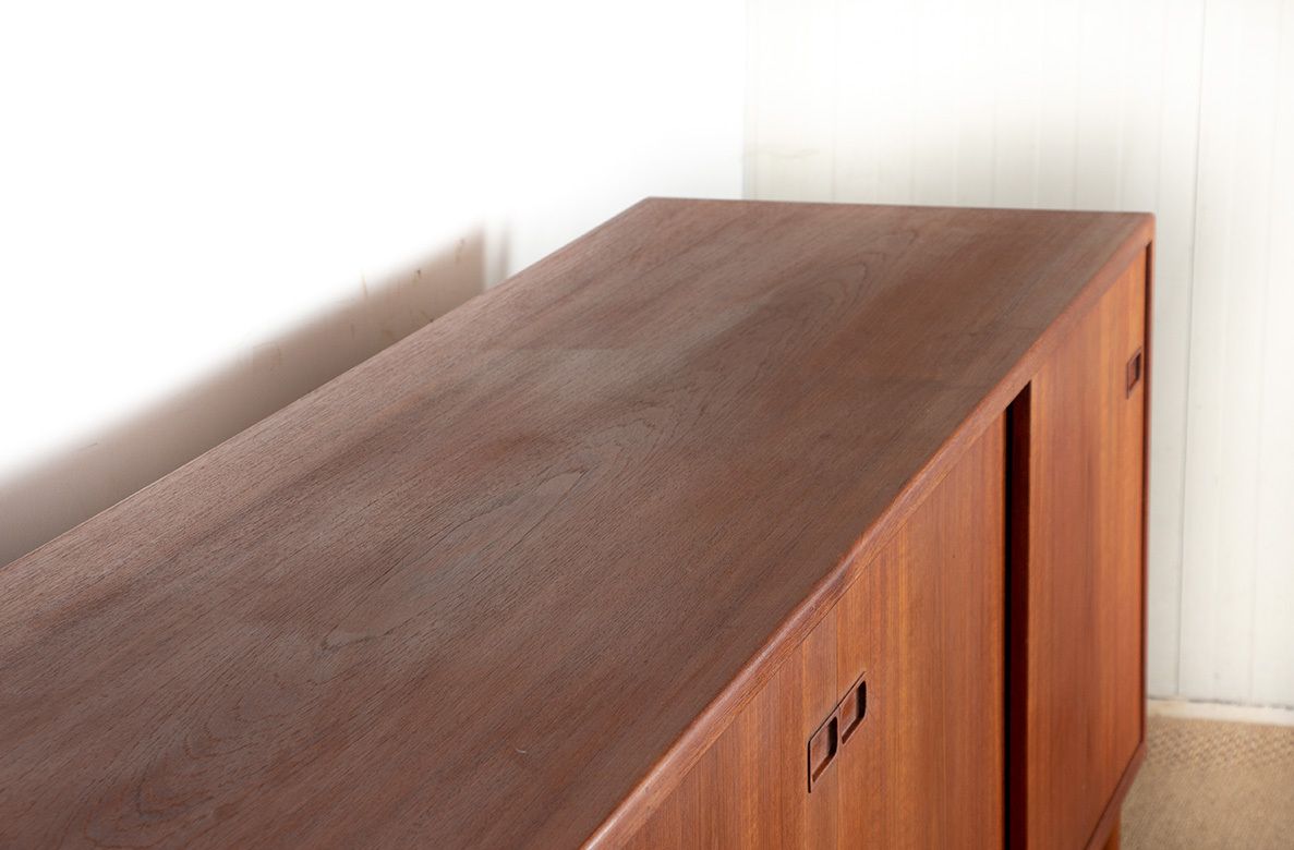 Mobilier Grande enfilade danoise en teck 255 cm, 1960. photo