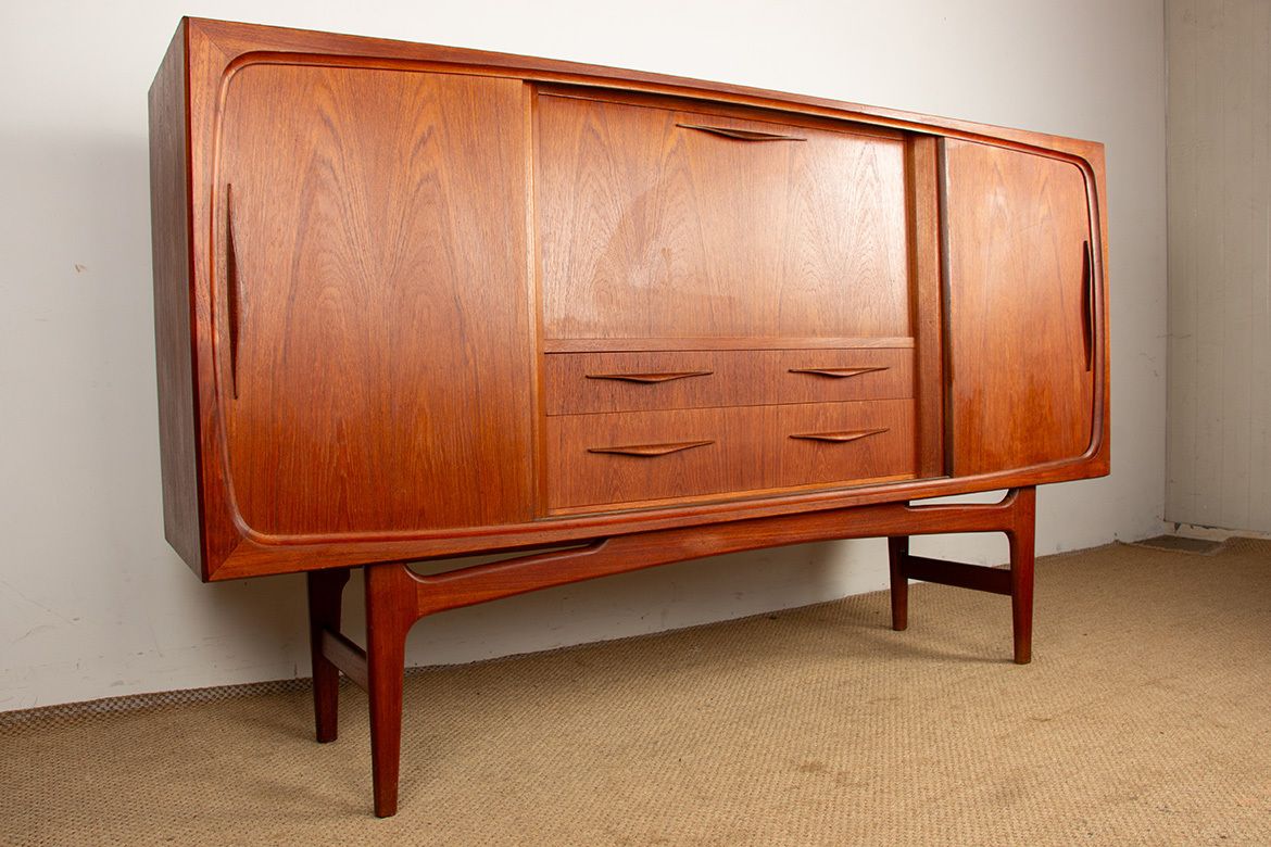 Danish Teak Sideboard By ærthoj Jensen And Mølholm Herning 1960s.