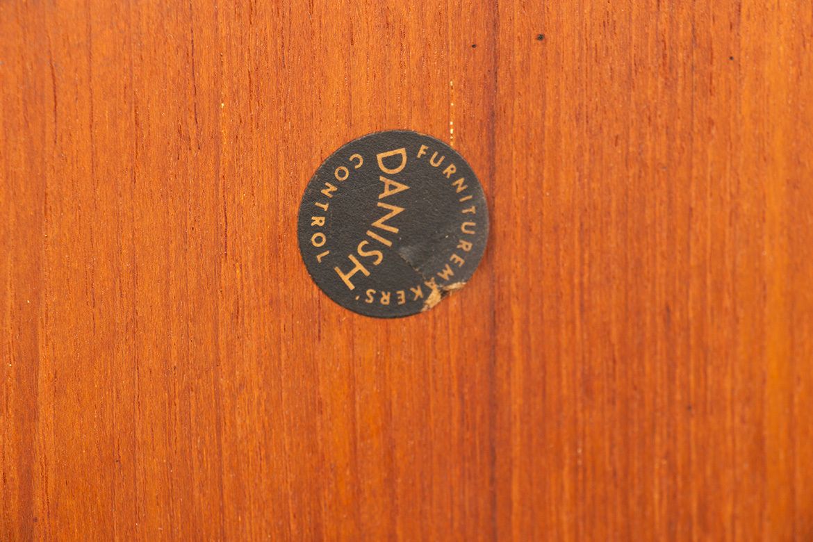 Furniture Large Danish Teak Coffee Table With 2 Side Document Holders, 1960. photo