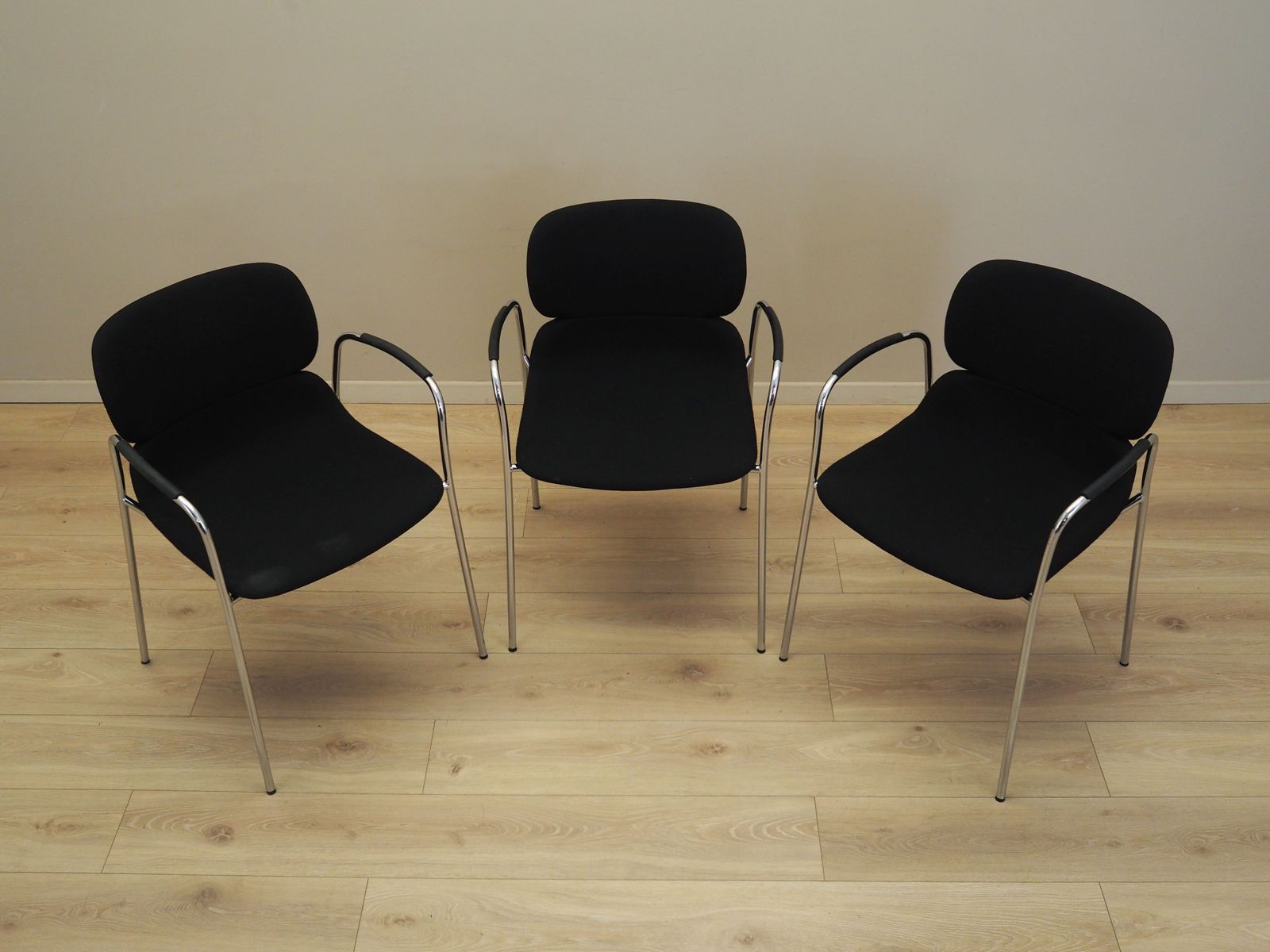 Set Van Drie Stoelen, Italiaans Design, Jaren 1970, Productie: Italië photo Meubels