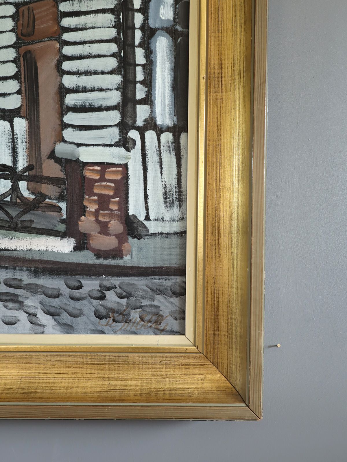 Street Scenes Facade In Focus , Oil Painting photo 545.0