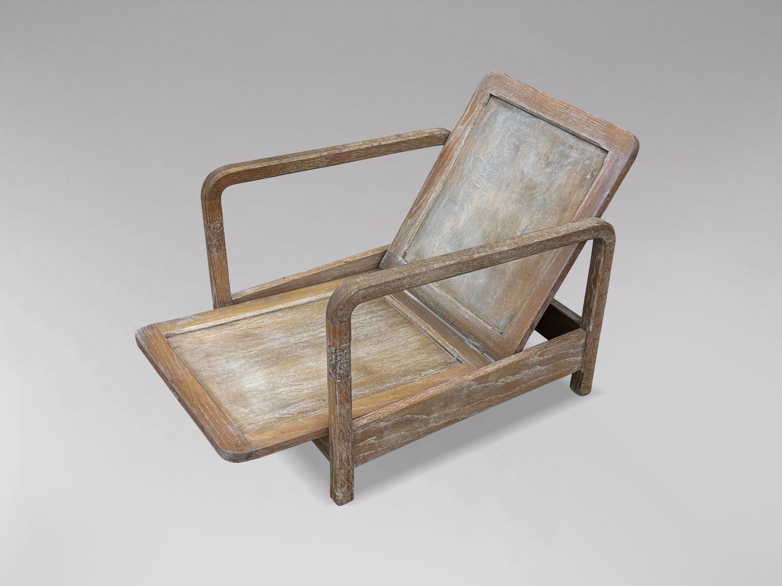 Pair Of Reclining Outdoor Garden Armchairs In The Manner Of Liberty & Co photo buy