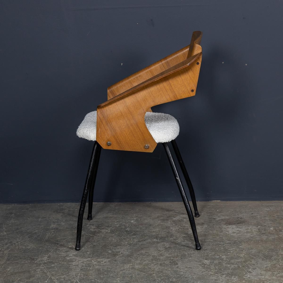 Vintage 20thc Italian Set Of Six Bentwood Dining Chairs By Carlo Ratti C.1950 photo 5090.0