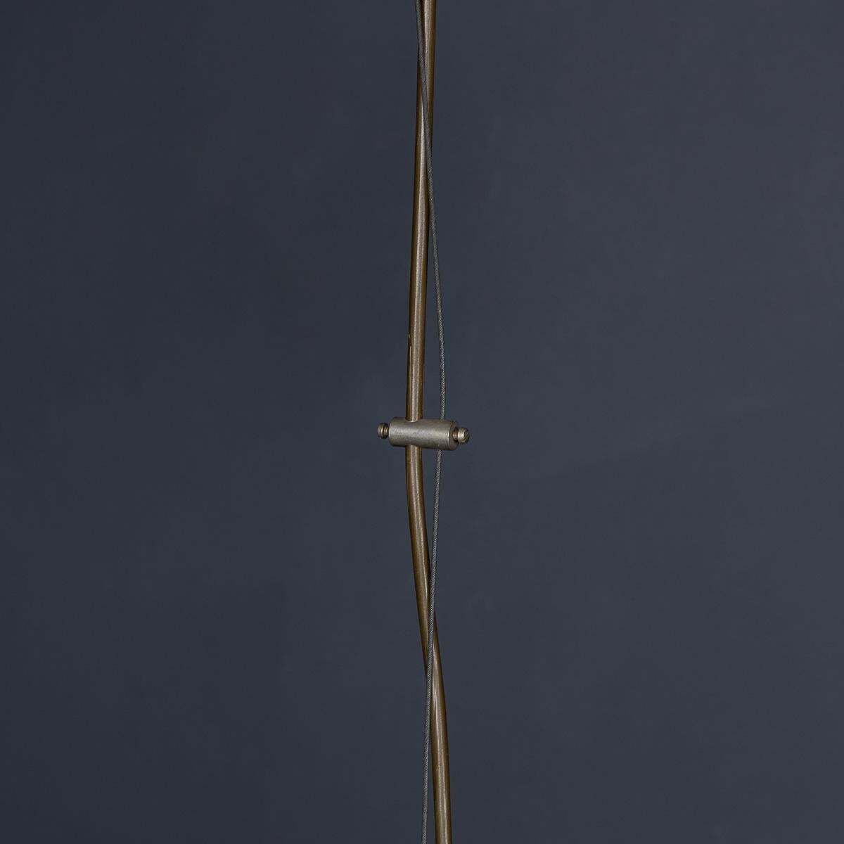 photo for sale 20thc Italian Pair Of "Delta" Opaline Pendant Lights By Sergio Mazza C.1960