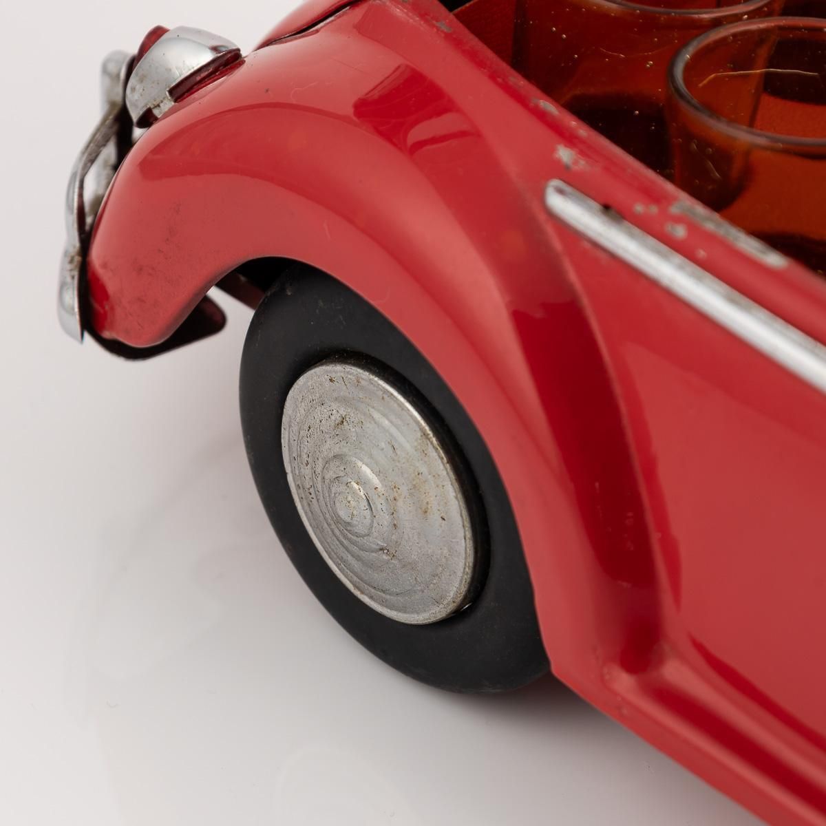 photo buy 20thc Novelty Volkswagen Beetle Model With Hidden Decanter & Shot Glasses C.1950
