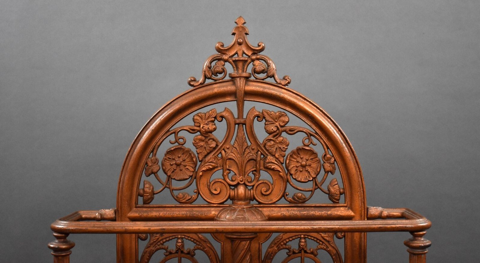 Victorian Cast Iron Stick Stand By Falkirk Foundry (C.1880) photo for sale