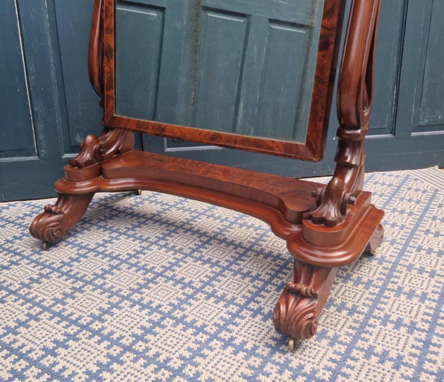 photo for sale Victorian Cheval Mirror, 1800s