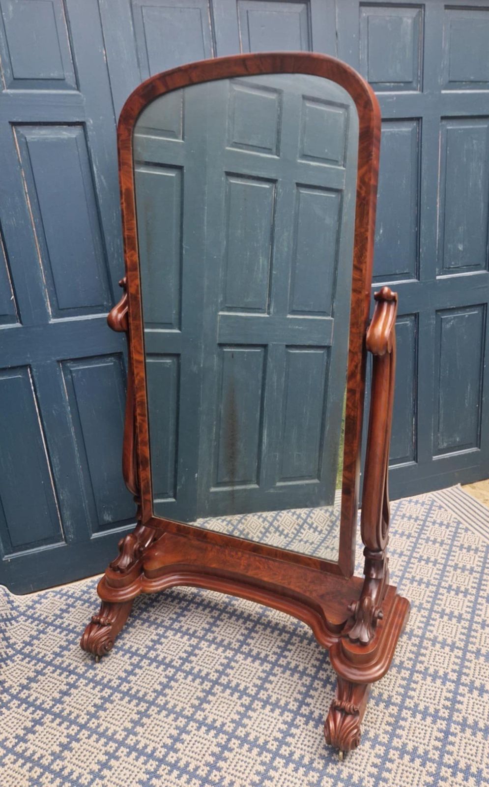 photo vinterior Victorian Cheval Mirror, 1800s
