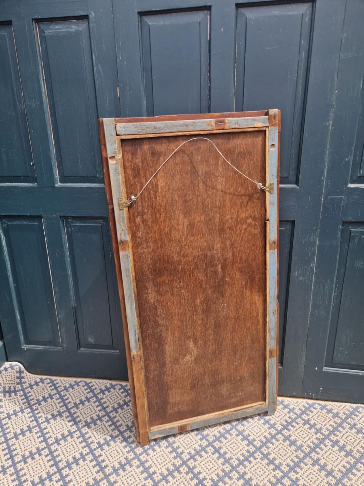Double Shutter Window Frame Mirror photo vintage