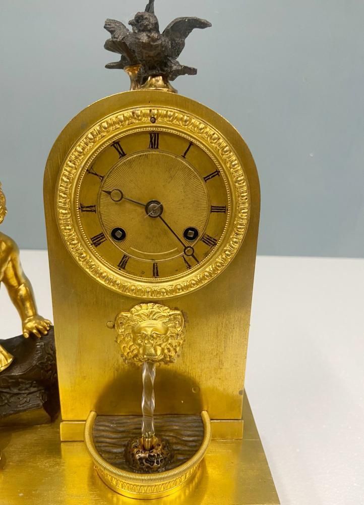 French Gilt Waterfall Clock Henry Dasson 1843 photo buy