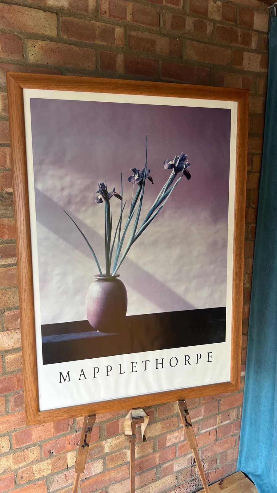 photo furniture Stunning Large Robert Mapplethorpe Framed Floral Print In Solid Oak Frame