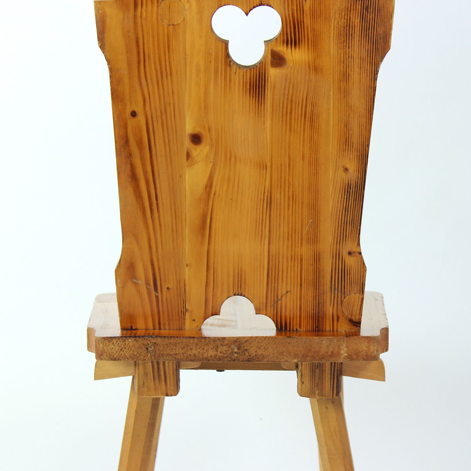 Folk Style Dining Chair In Wood, Czechoslovakia 1970s photo buy
