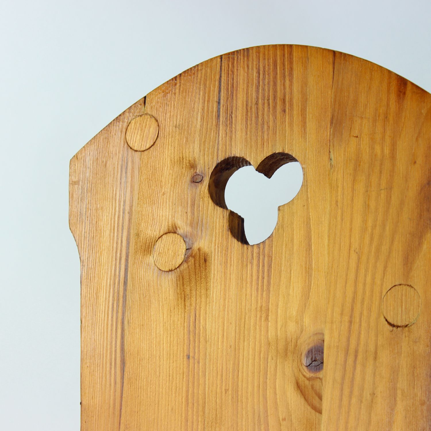 photo for sale Folk Style Dining Chair In Wood, Czechoslovakia 1970s