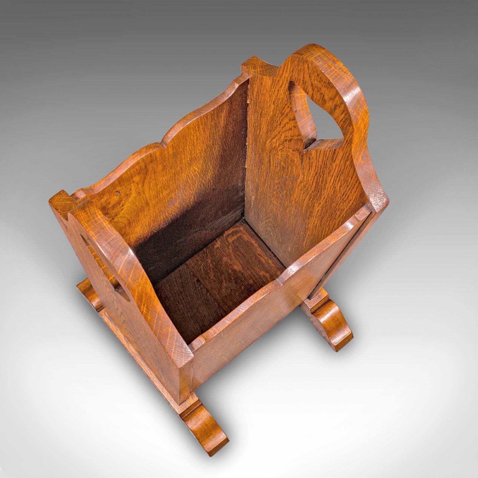 Antique Stick Stand, English Oak, Reception Hall, Arts & Crafts, Victorian, 1900 photo vinterior