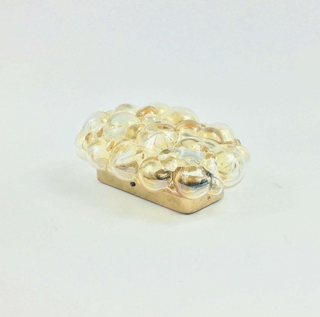 Mid Century Amber Bubble Glass Wall Light By Helena Tynell For Limburg, Germany, 1960s photo buy