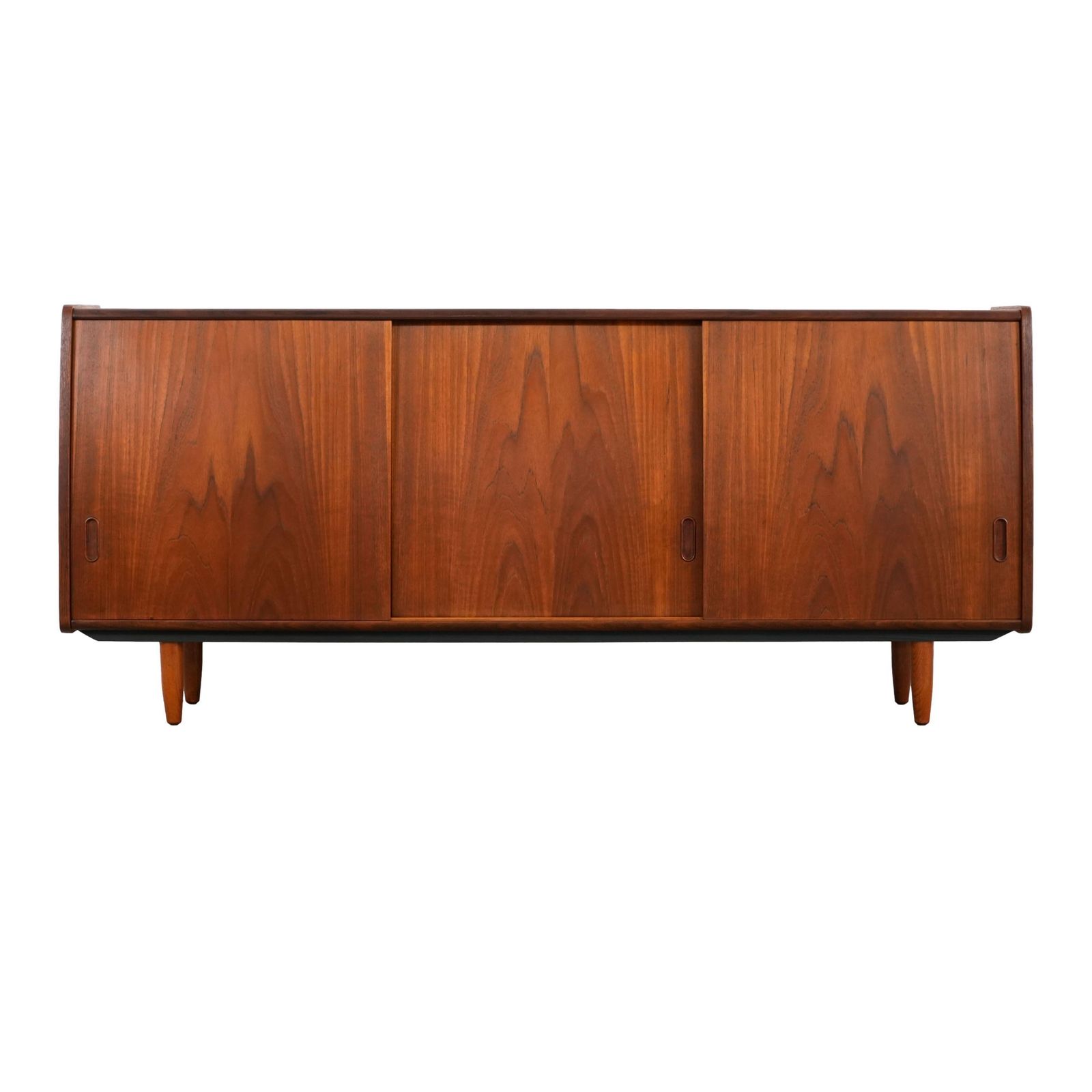 Teakhouten Dressoir, Deens Design, Jaren 1970, Productie: Denemarken