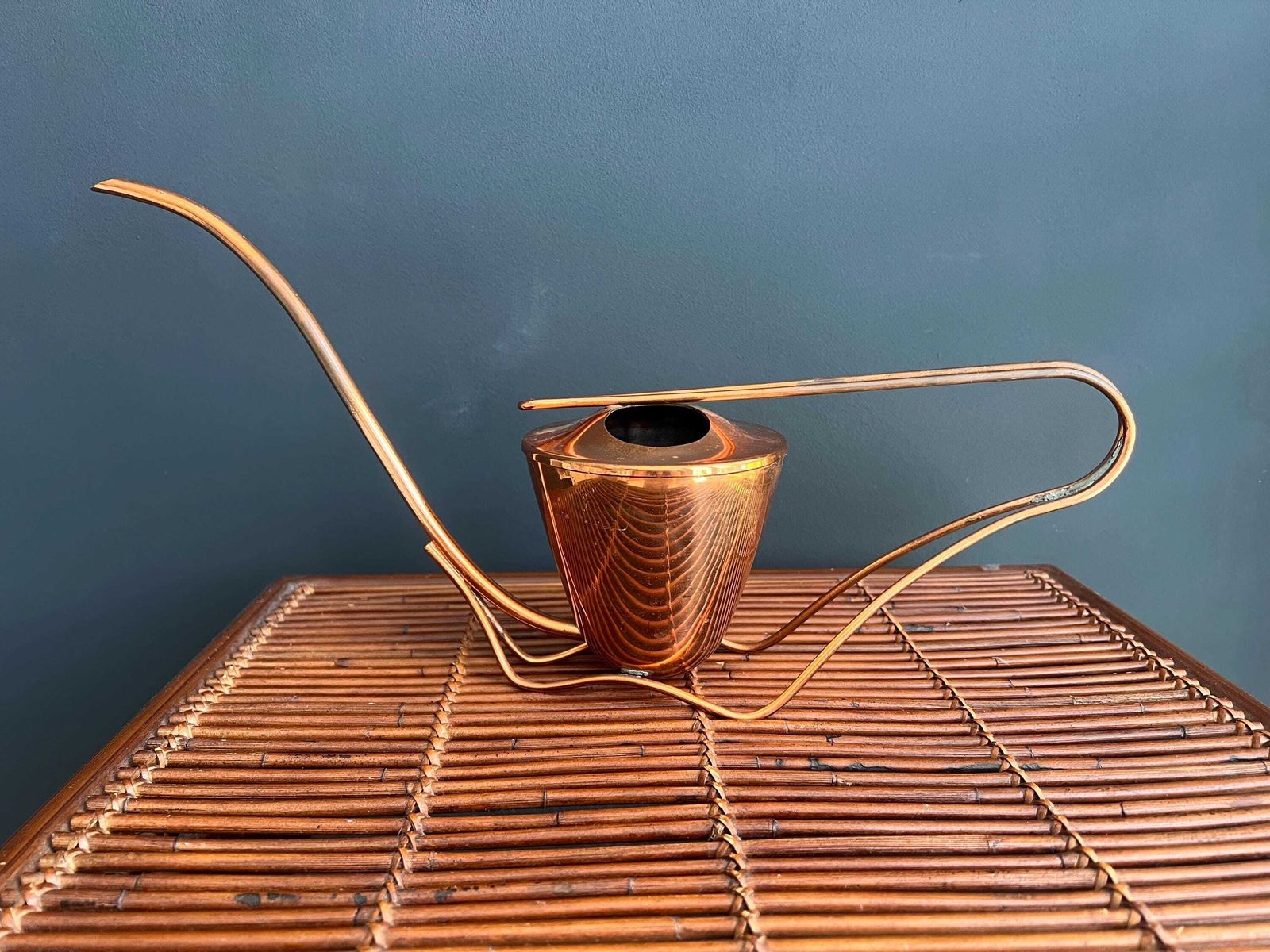 Vintage Sigg Copper Watering Can   Mid Century Modern Swiss Design photo vintage