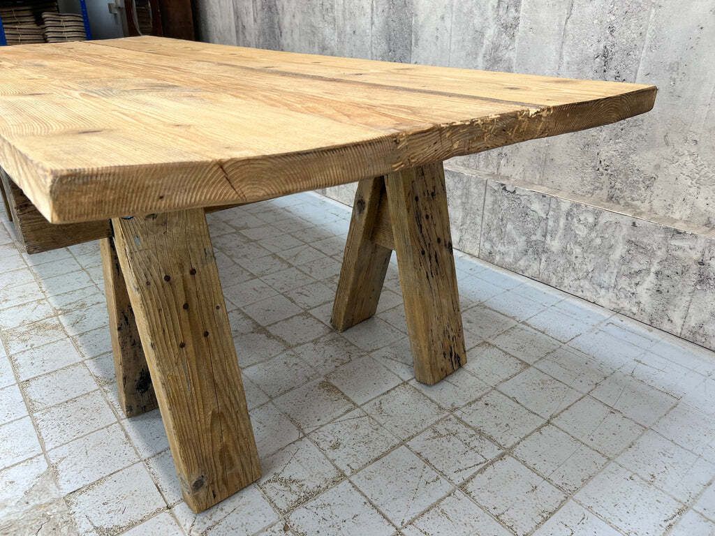 photo for sale 285cm Solid Pine Trestle Dining Table