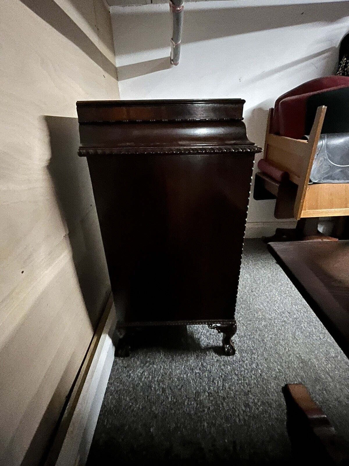 Edwardian Mahogany Wine Cabinet Celleratte, Wine Storage & Drawer. photo vinterior