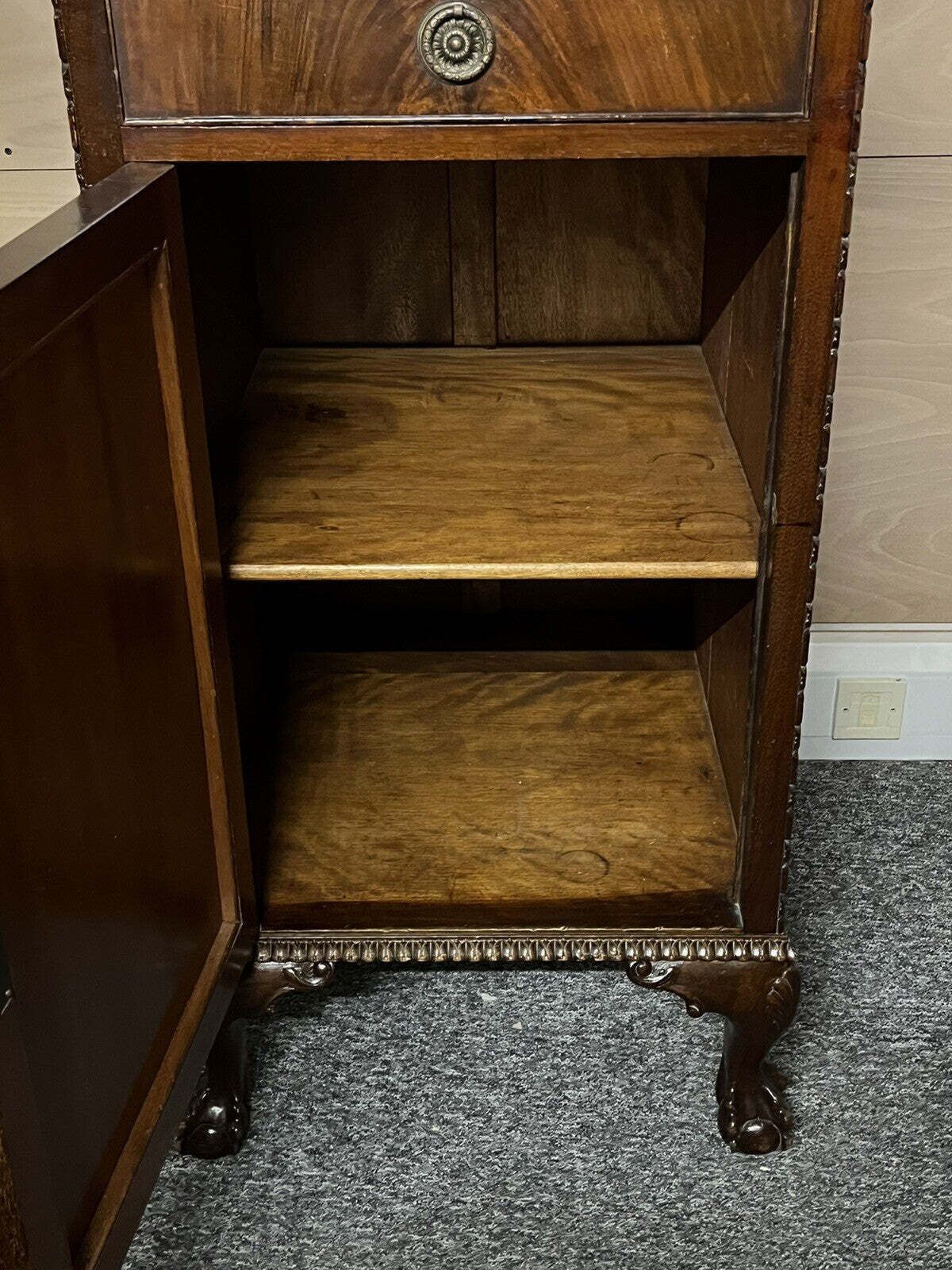 photo for sale Edwardian Mahogany Wine Cabinet Celleratte, Wine Storage & Drawer.
