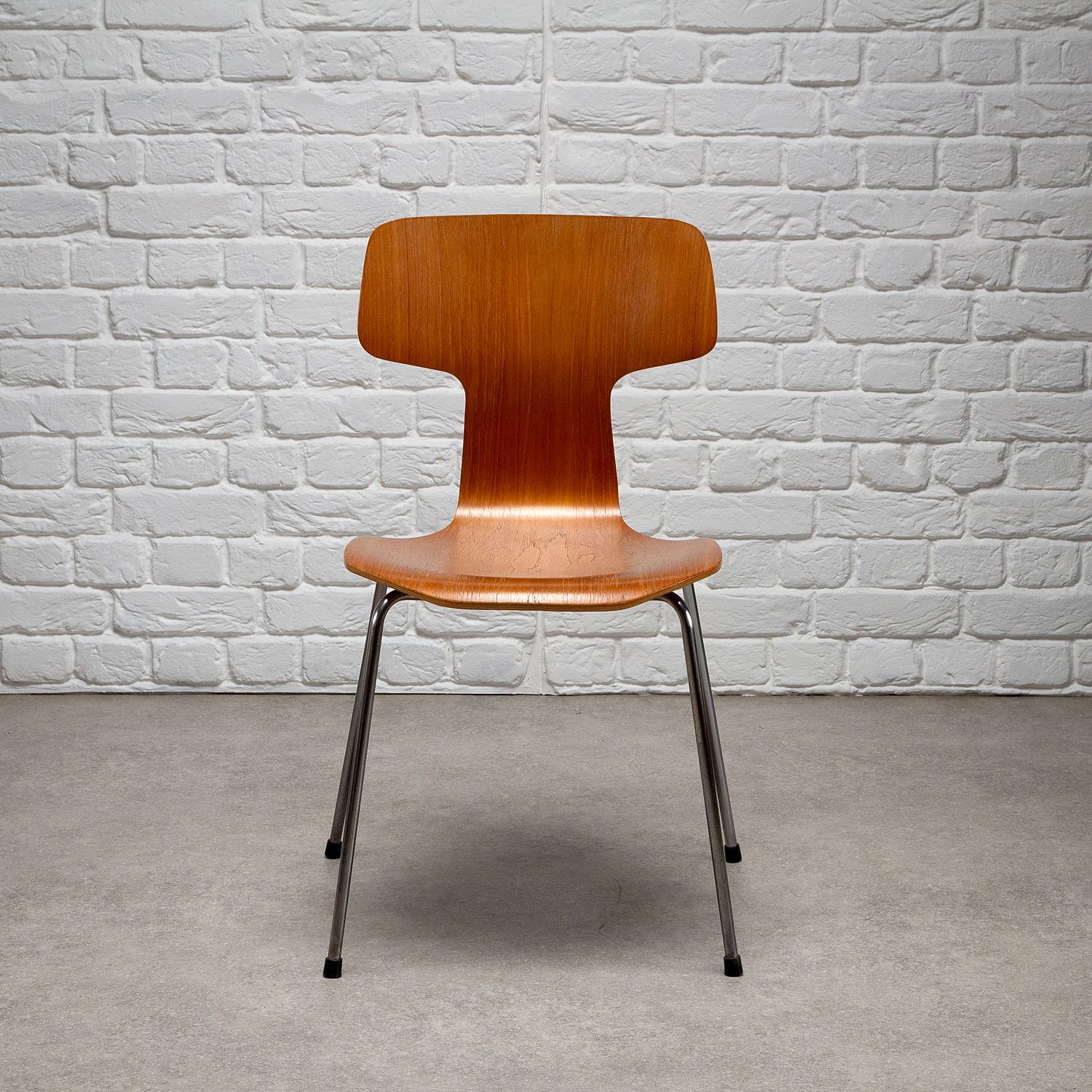 Set Of 6 Model 3103 Mid Century Hammer Chairs By Arne Jacobsen, Denmark photo vinterior