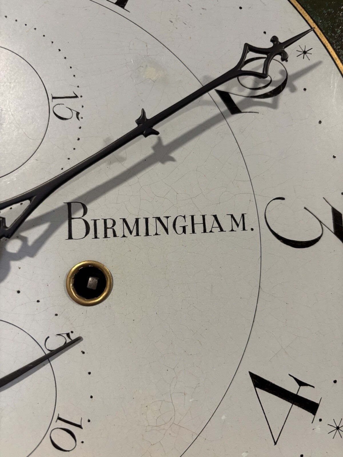 Birmingham, W Nicholas Georgian 8 Day Painted Face, Oak Longcase Clock. photo 760.0