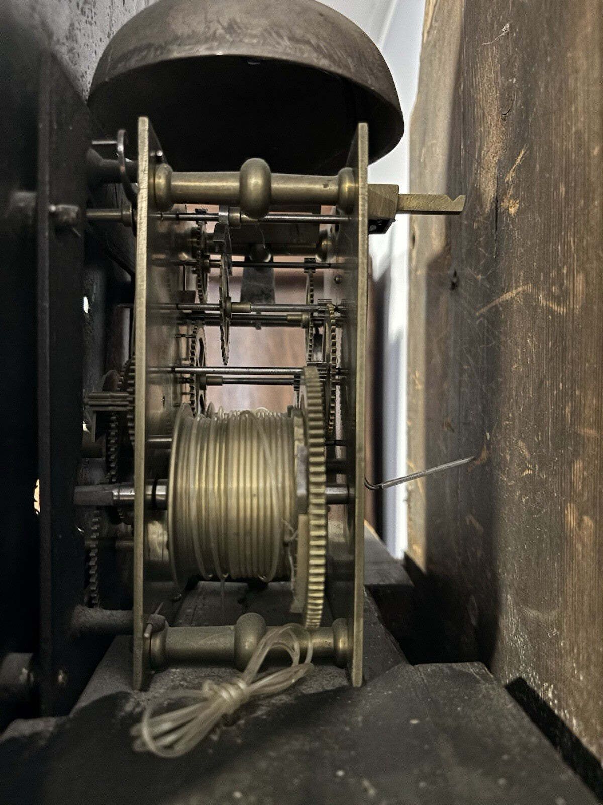 Birmingham, W Nicholas Georgian 8 Day Painted Face, Oak Longcase Clock. photo vinterior