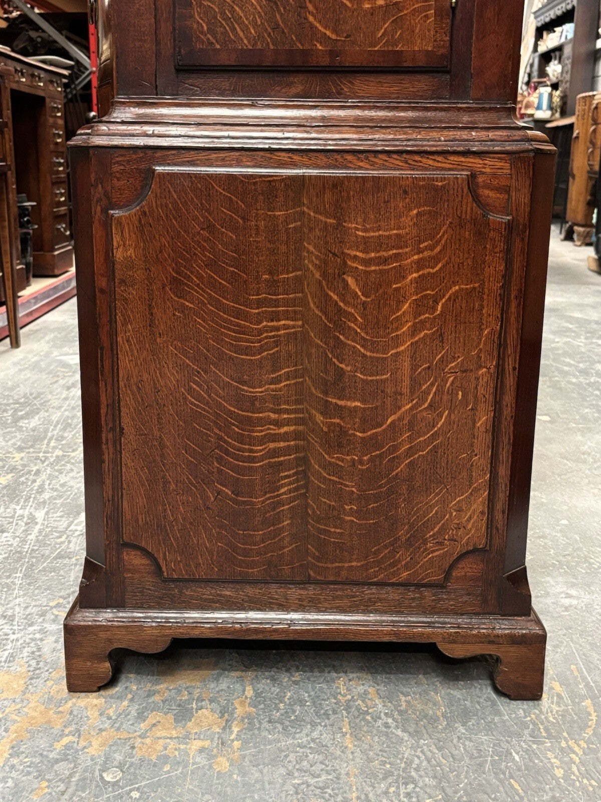 photo buy Birmingham, W Nicholas Georgian 8 Day Painted Face, Oak Longcase Clock.