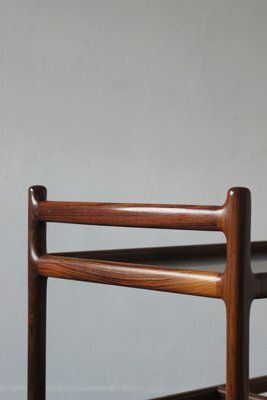Mid Century Modern Danish Serving Trolley In Rosewood By Henning Korch For Silkeborg, 1960s photo 2371.0